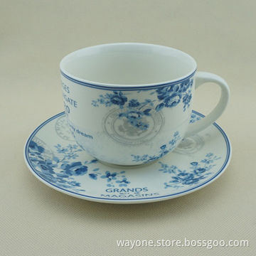 Soup Mug, Blue and White Design, New Item, Color Box with Window